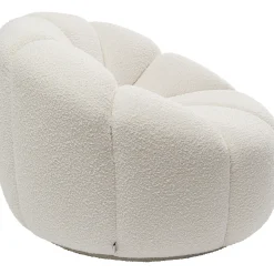 KARE Design Fauteuil Pivotant Peppo Lounge Blanc