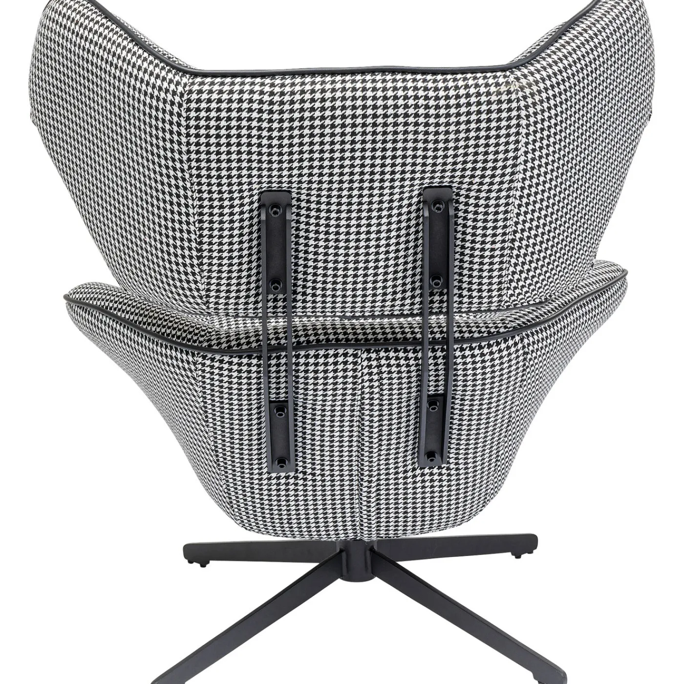 KARE Design Fauteuil Pivotant Toledo Noir-Blanc