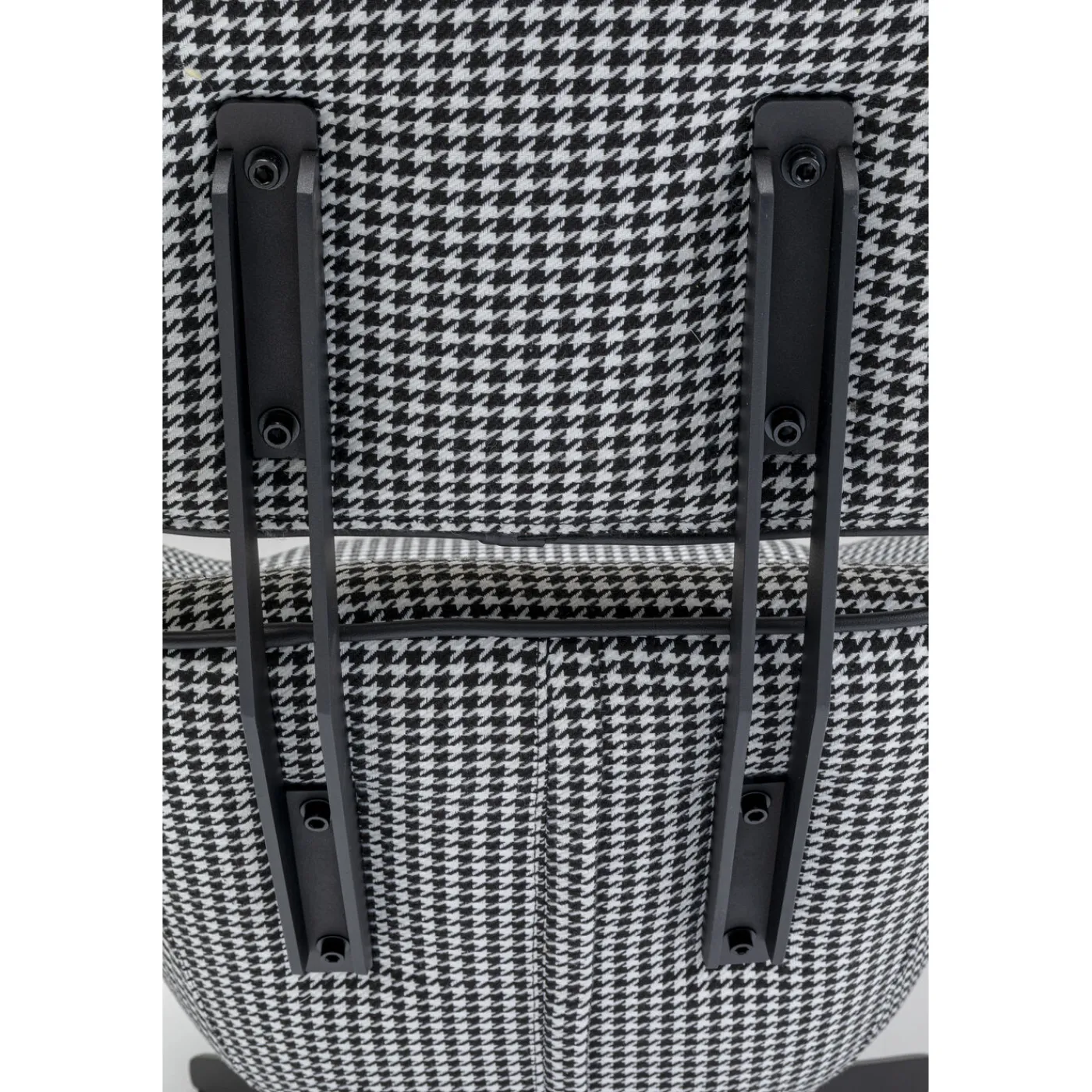 KARE Design Fauteuil Pivotant Toledo Noir-Blanc