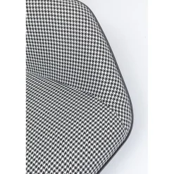 KARE Design Fauteuil Pivotant Toledo Noir-Blanc