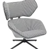 KARE Design Fauteuil Pivotant Toledo Noir-Blanc
