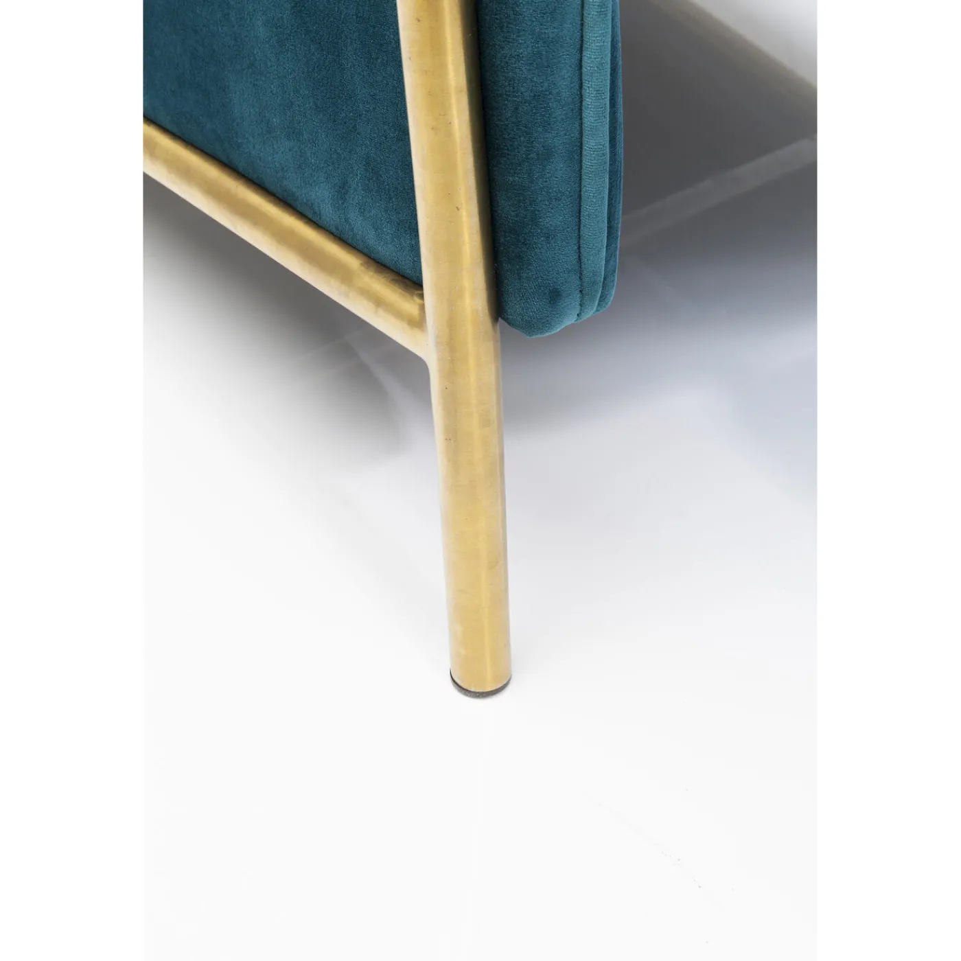 KARE Design Fauteuil Relax Lazy Velours Bleu