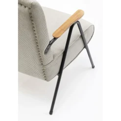 KARE Design Fauteuil Ryan Gris