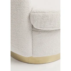 KARE Design Fauteuil Silhouette Fur Blanc