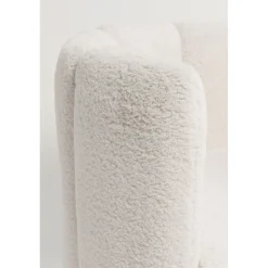 KARE Design Fauteuil Silhouette Fur Blanc