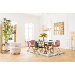 KARE Design Fauteuil Silhouette Fur Blanc