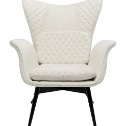 KARE Design Fauteuil Tudor Boucle Creme