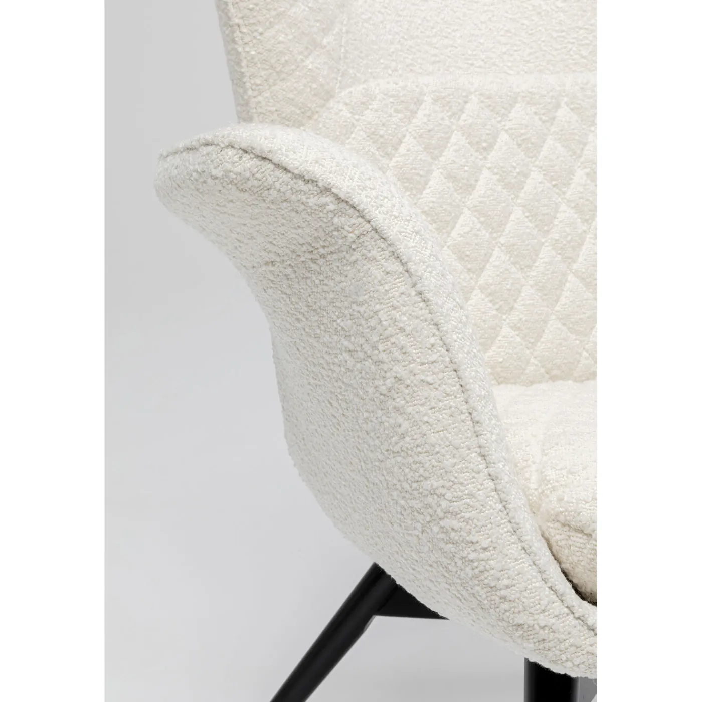 KARE Design Fauteuil Tudor Boucle Creme