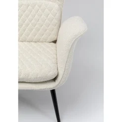 KARE Design Fauteuil Tudor Boucle Creme