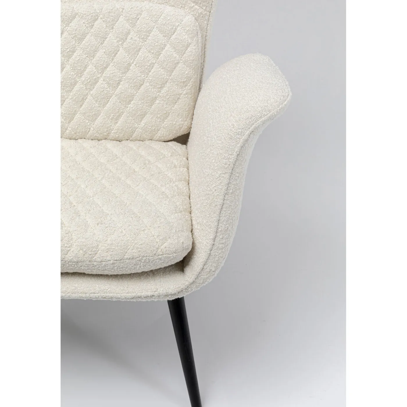 KARE Design Fauteuil Tudor Boucle Creme