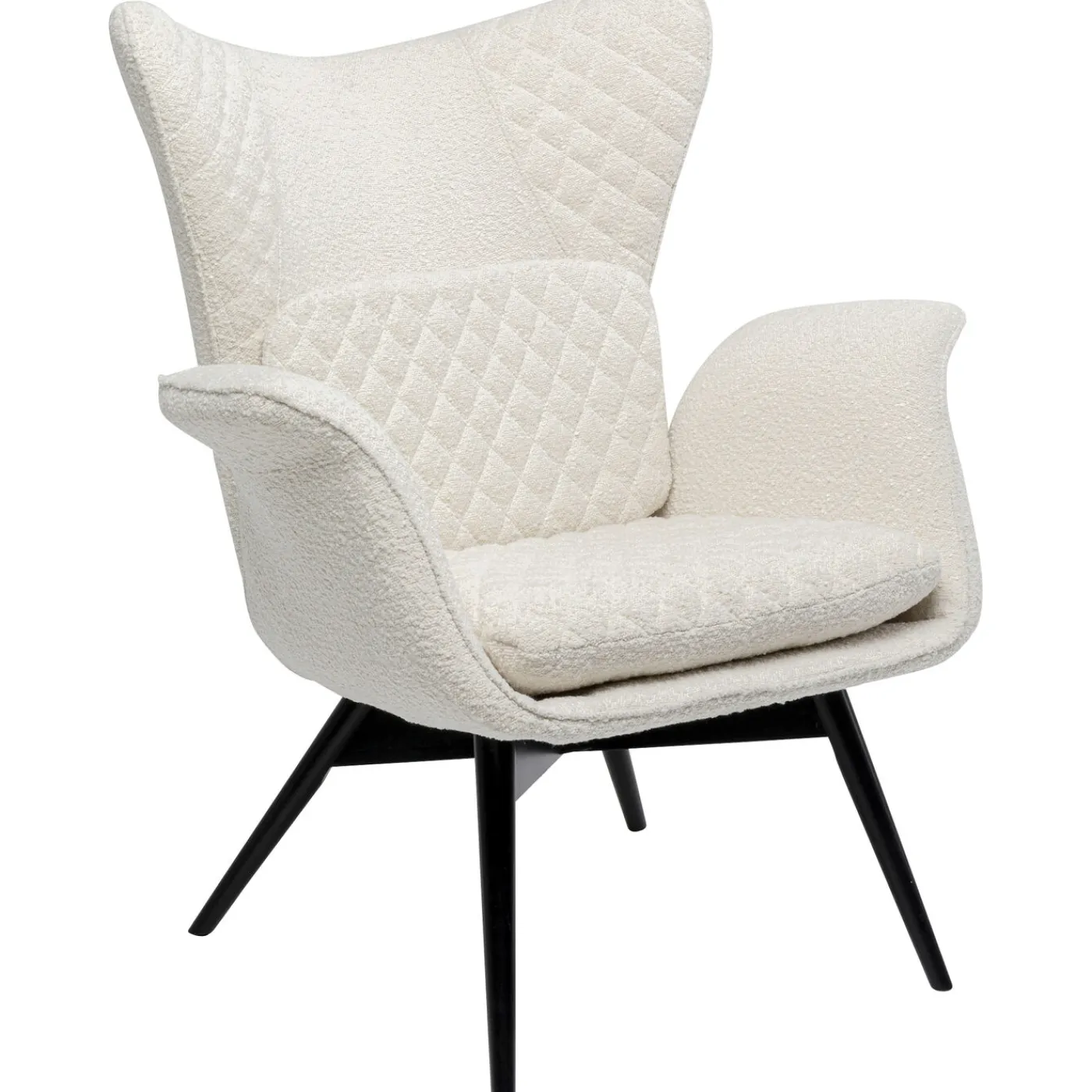 KARE Design Fauteuil Tudor Boucle Creme