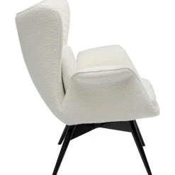 KARE Design Fauteuil Tudor Boucle Creme