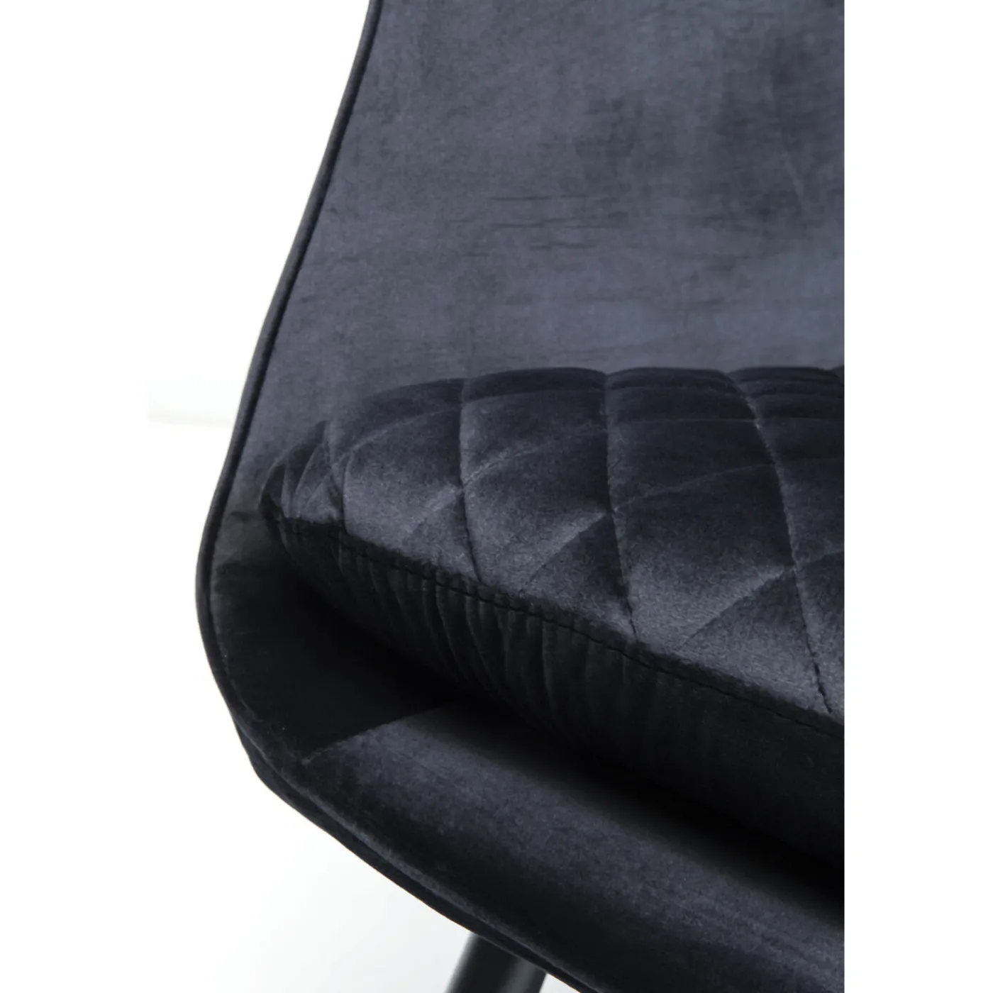 KARE Design Fauteuil Tudor Velvet Noir