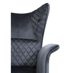 KARE Design Fauteuil Tudor Velvet Noir