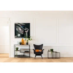 KARE Design Fauteuil Tudor Velvet Noir