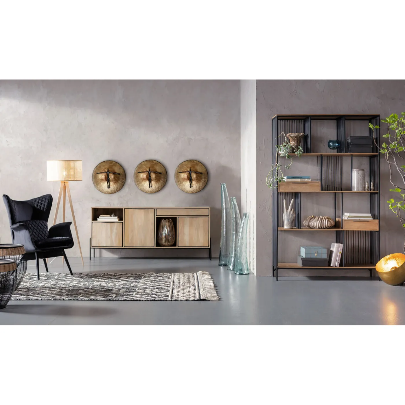 KARE Design Fauteuil Tudor Velvet Noir