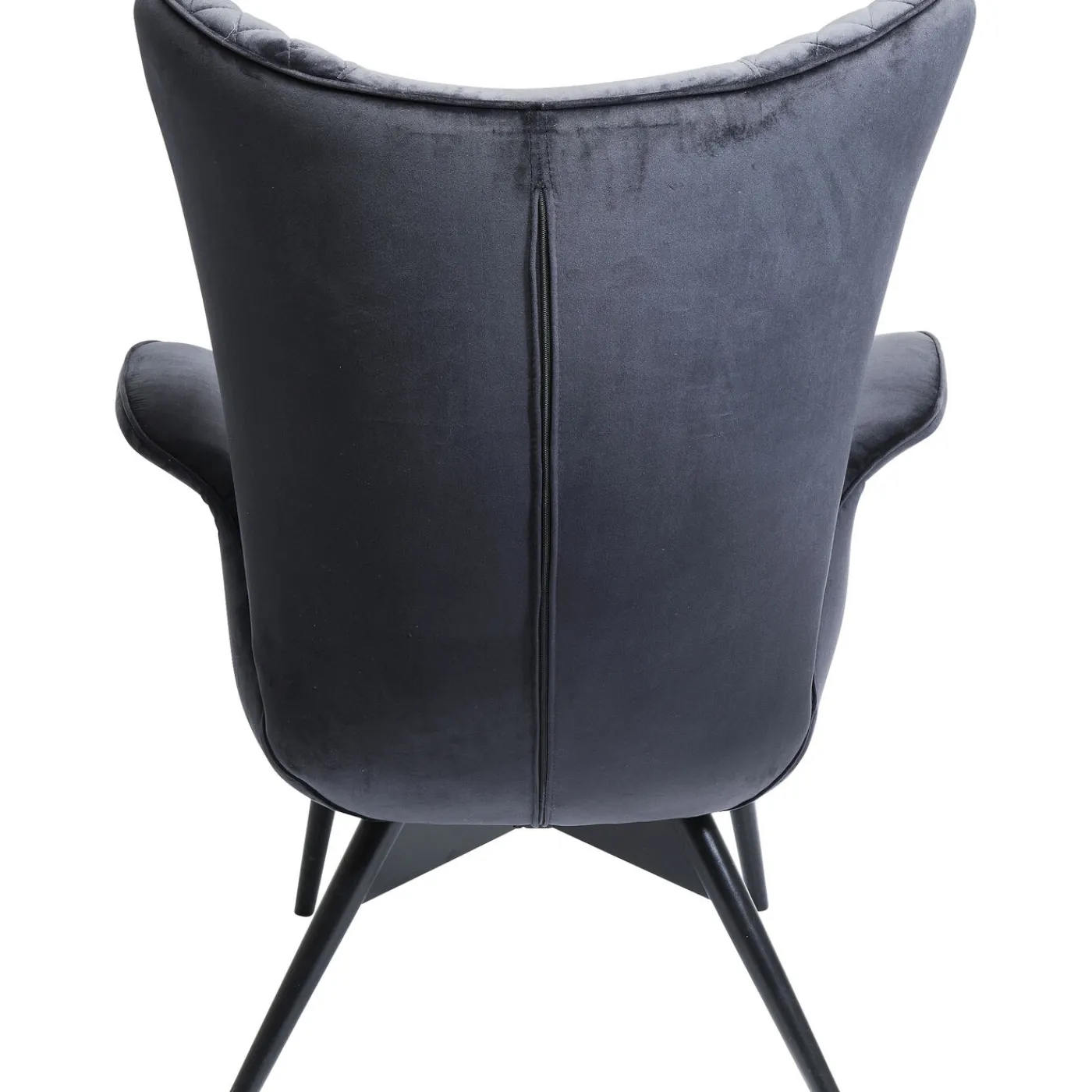 KARE Design Fauteuil Tudor Velvet Noir