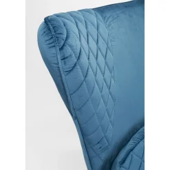 KARE Design Fauteuil Tudor Velvet Petrol