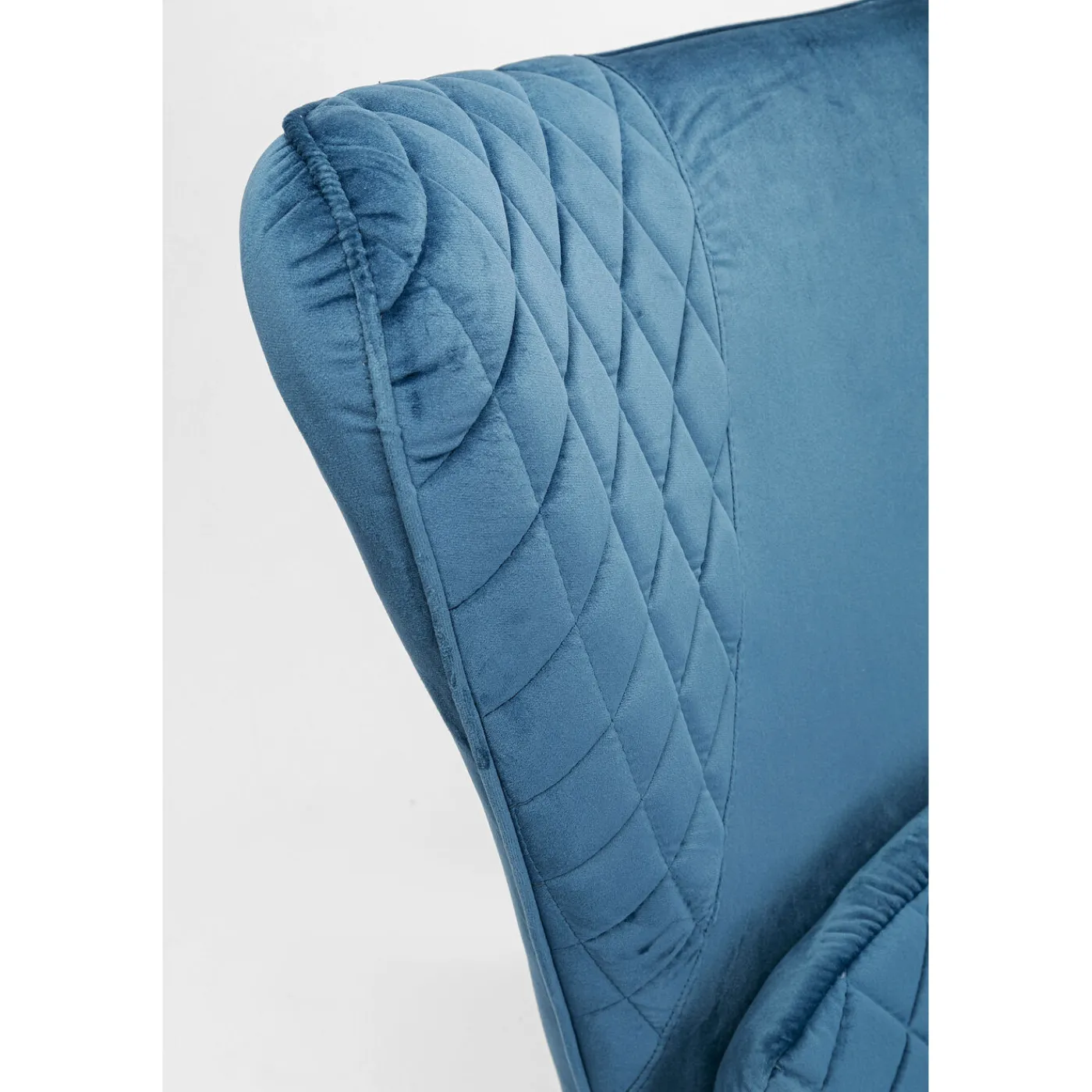 KARE Design Fauteuil Tudor Velvet Petrol