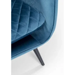 KARE Design Fauteuil Tudor Velvet Petrol