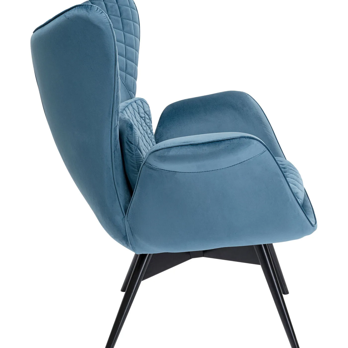 KARE Design Fauteuil Tudor Velvet Petrol