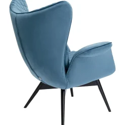 KARE Design Fauteuil Tudor Velvet Petrol