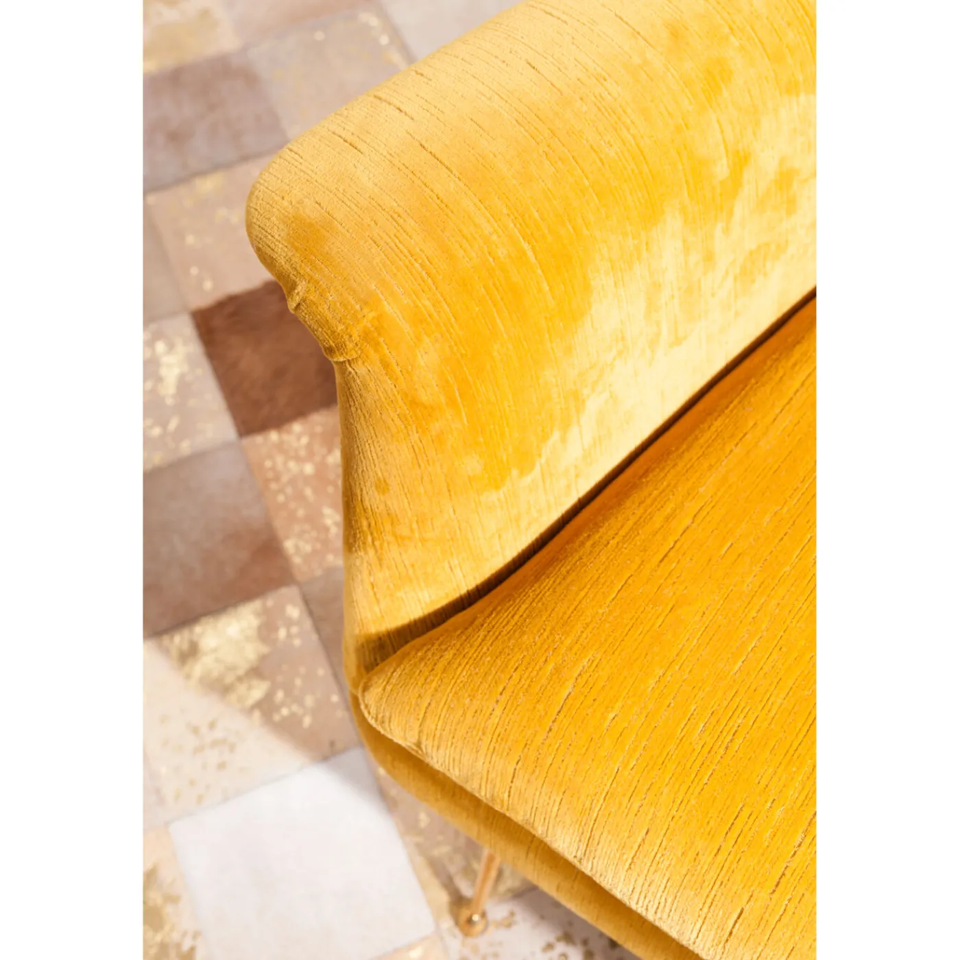 KARE Design Fauteuil Vegas Forever Jaune