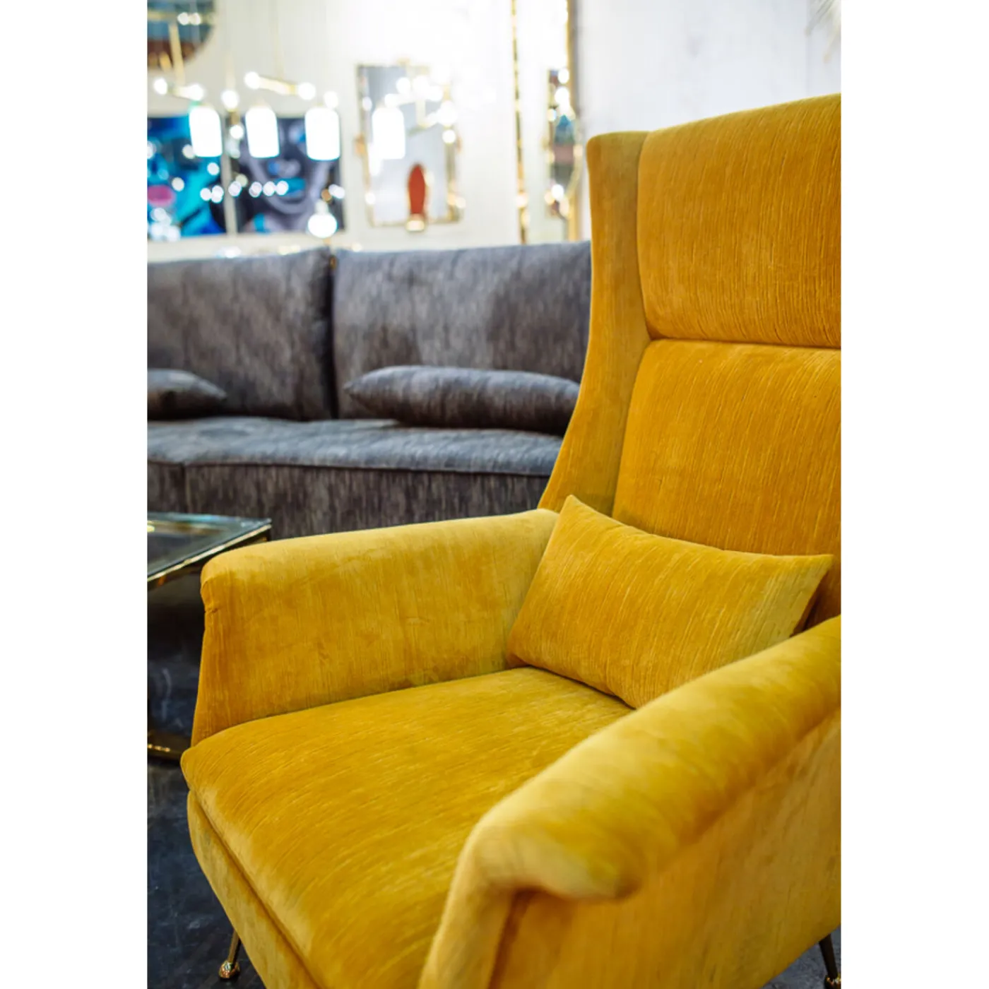 KARE Design Fauteuil Vegas Forever Jaune