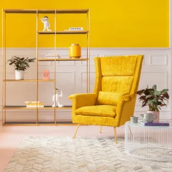 KARE Design Fauteuil Vegas Forever Jaune