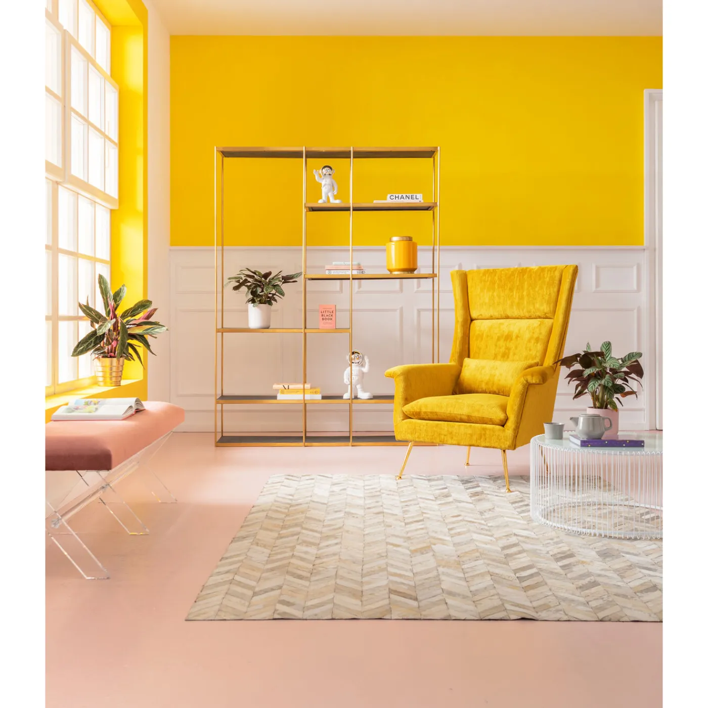 KARE Design Fauteuil Vegas Forever Jaune