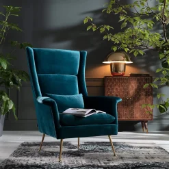 KARE Design Fauteuil Vegas Forever Petrole
