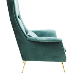 KARE Design Fauteuil Vegas Forever Petrole