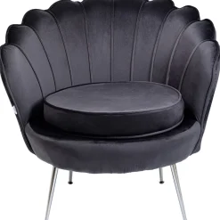 KARE Design Fauteuil Water Lily Chrome Gris