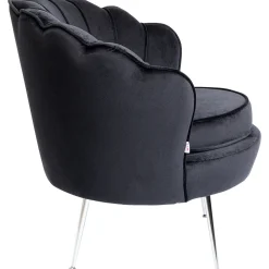 KARE Design Fauteuil Water Lily Chrome Noir