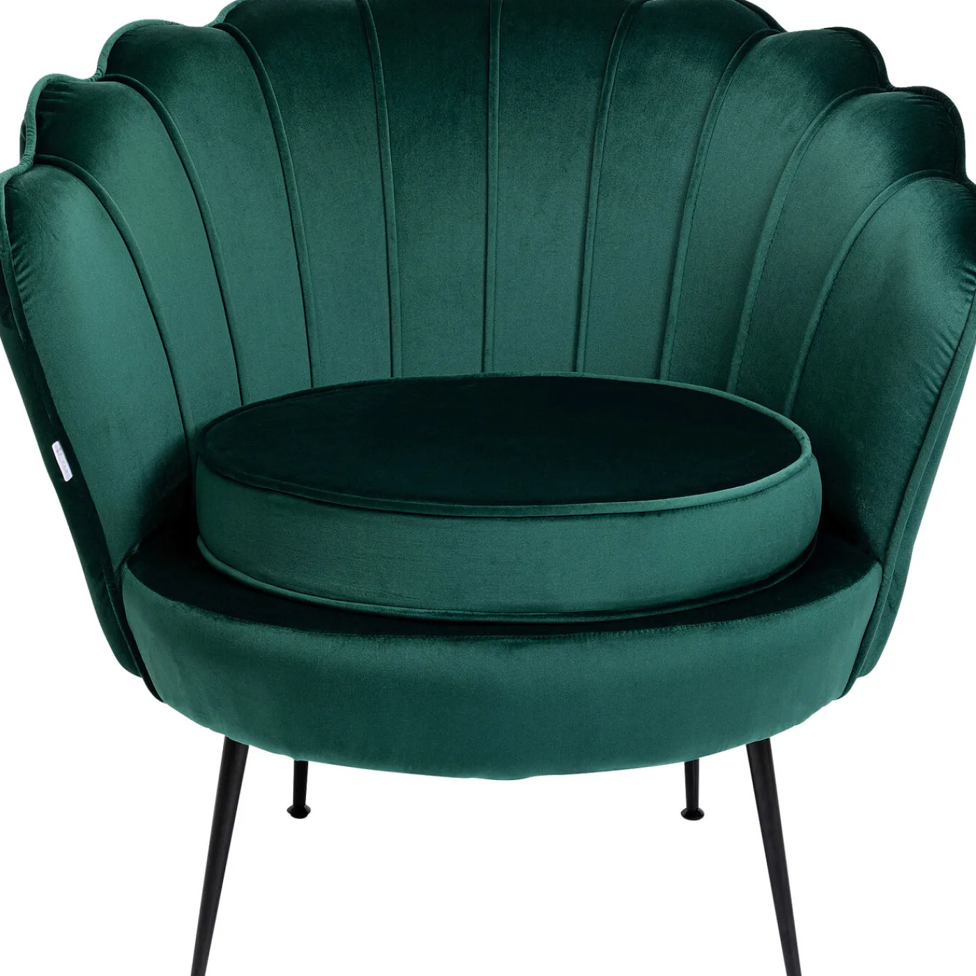 KARE Design Fauteuil Water Lily Noir Vert Fonce
