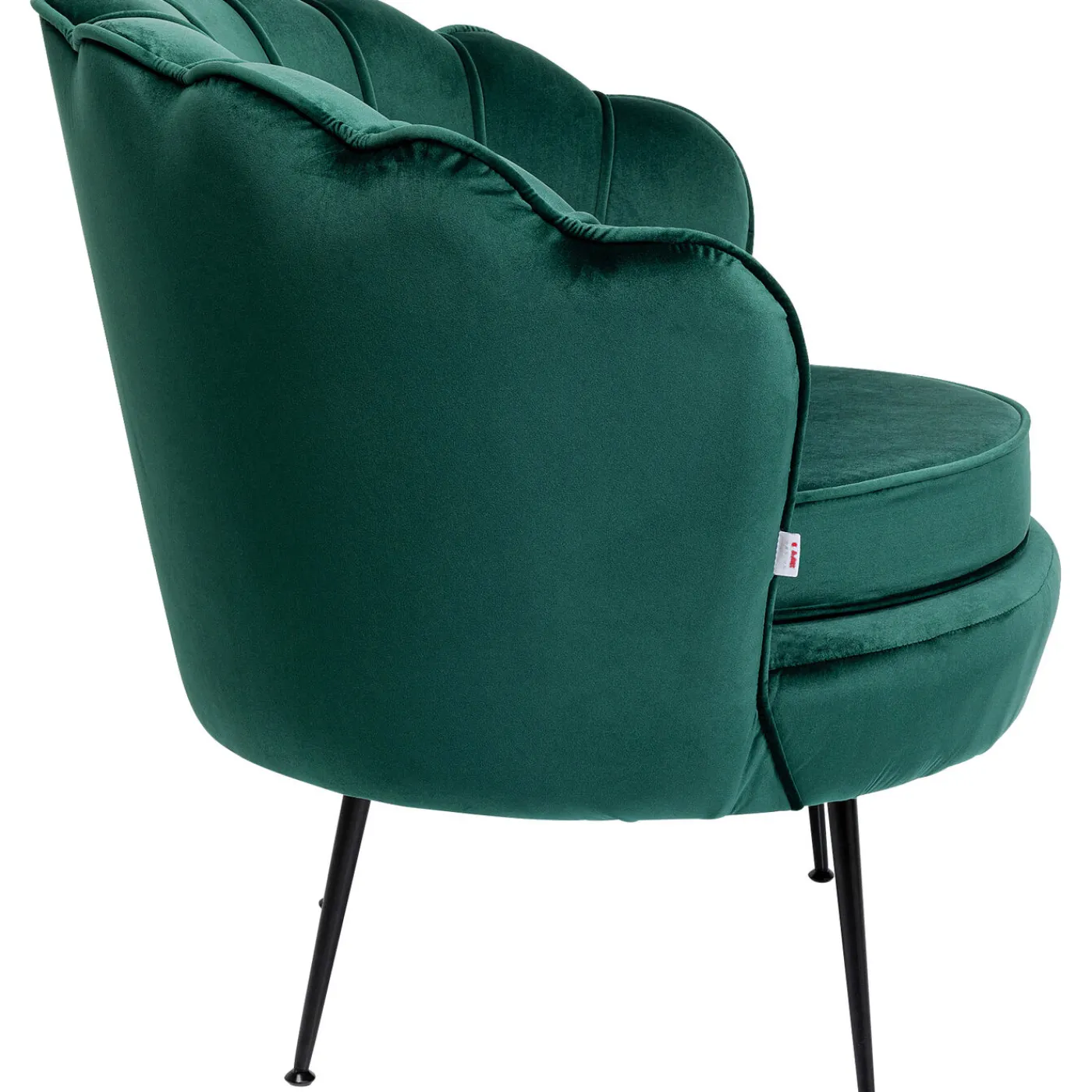 KARE Design Fauteuil Water Lily Noir Vert Fonce