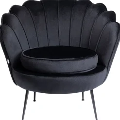 KARE Design Fauteuil Water Lily Noir Noir
