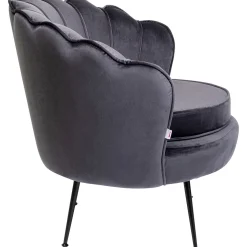 KARE Design Fauteuil Water Lily Noir Gris
