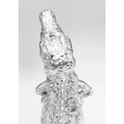 KARE Design Figurine Déco Alligator Argente 39Cm