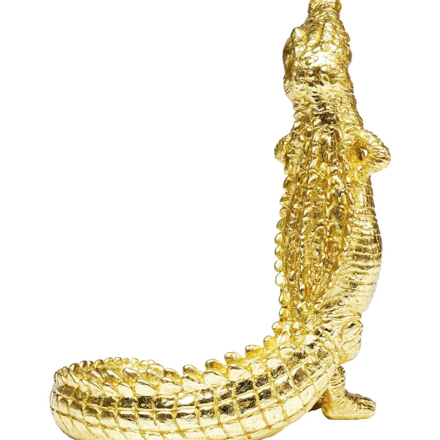 KARE Design Figurine Déco Alligator Dore 39Cm