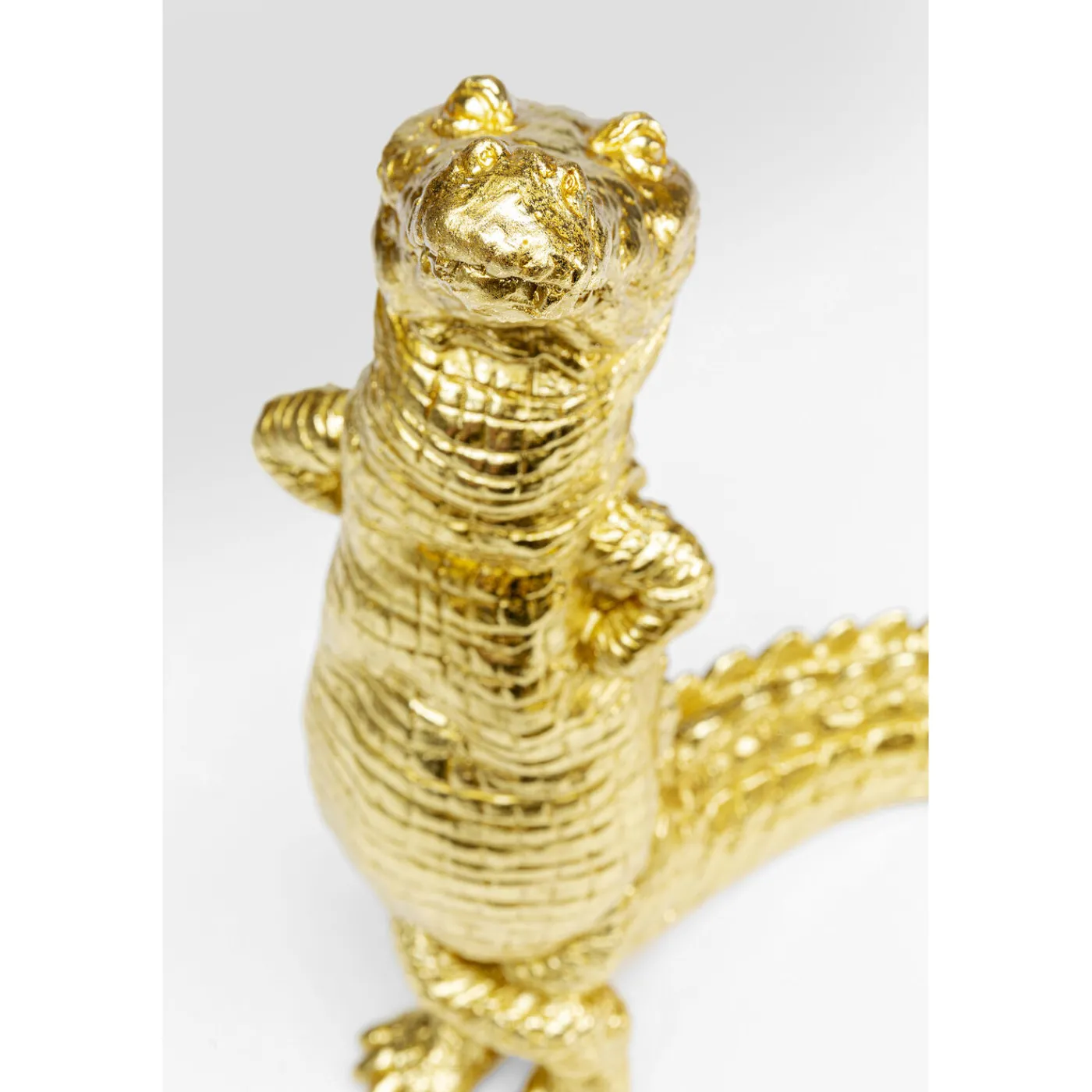 KARE Design Figurine Déco Alligator Dore 39Cm