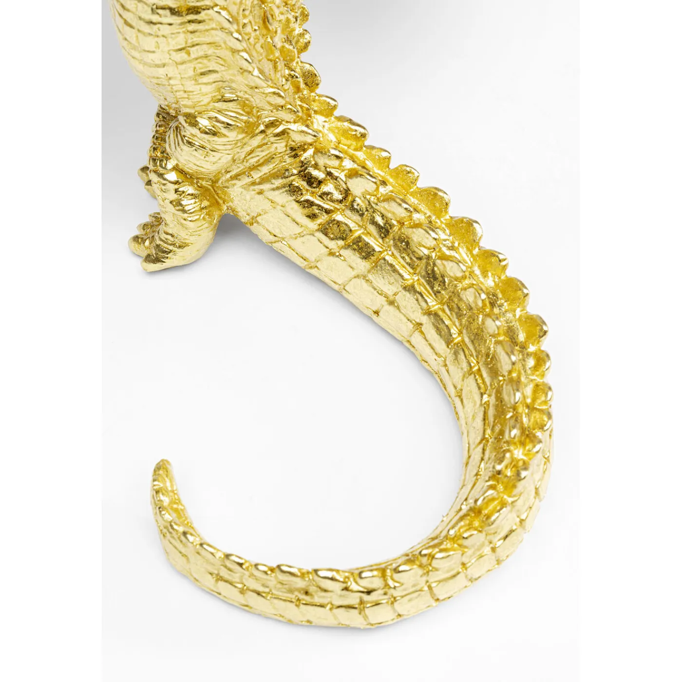 KARE Design Figurine Déco Alligator Dore 39Cm