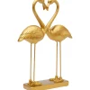 KARE Design Figurine Déco Flamingo Love Dore 39Cm