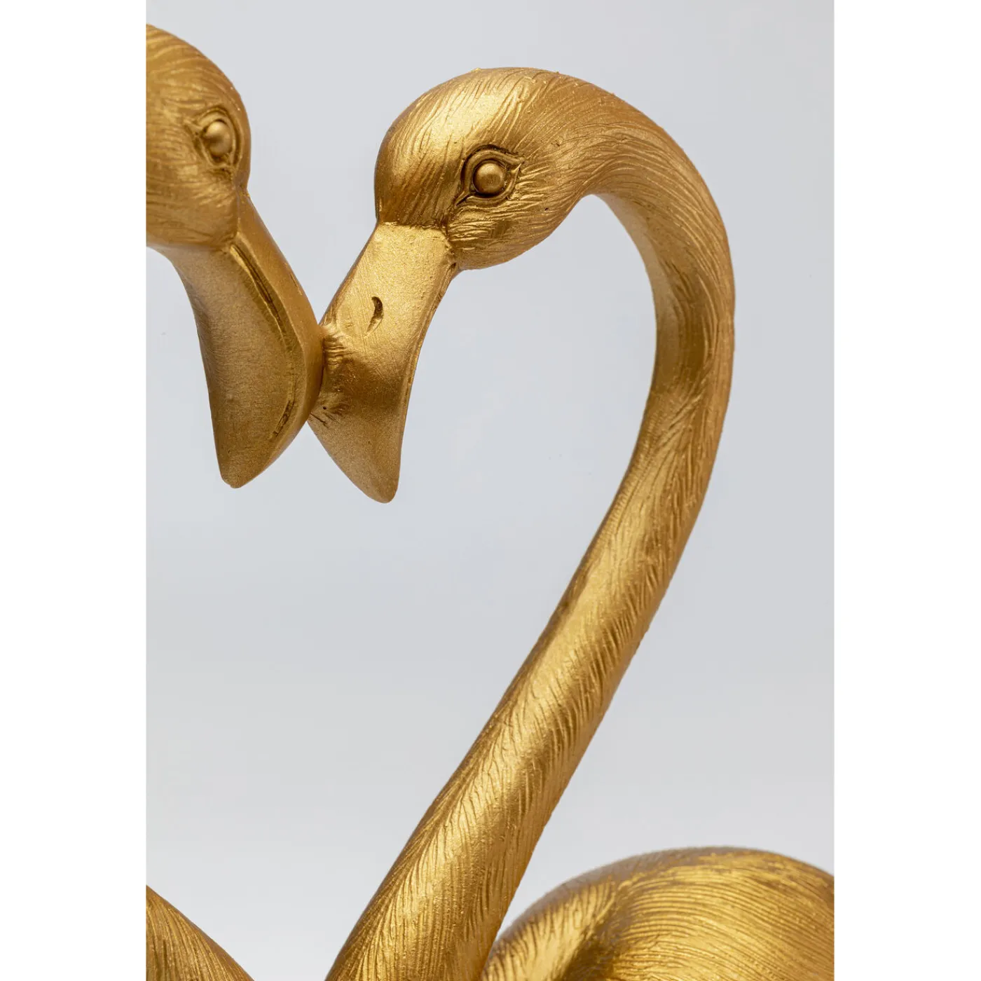 KARE Design Figurine Déco Flamingo Love Dore 39Cm