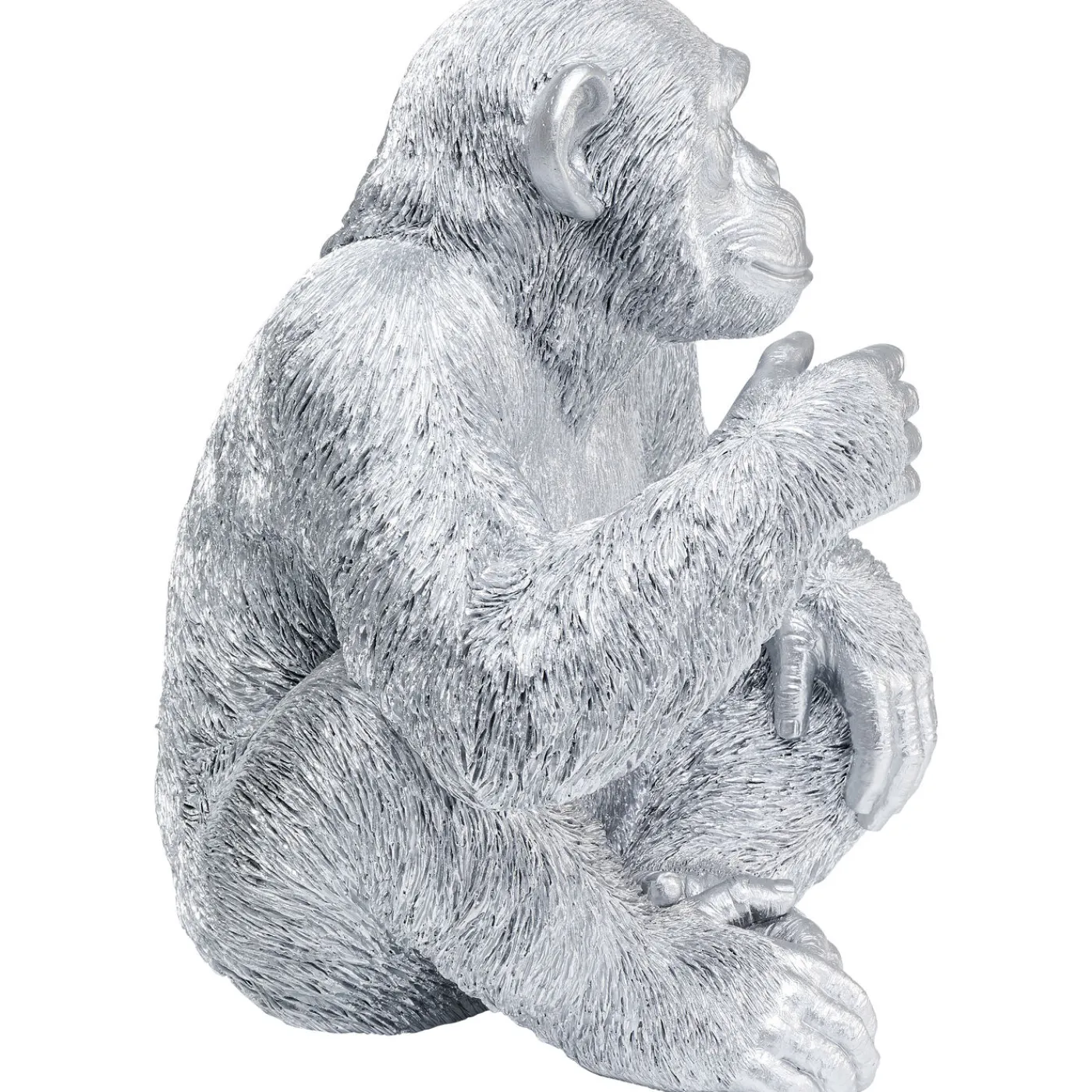 KARE Design Figurine Décorative Baby Ape Argente 53Cm