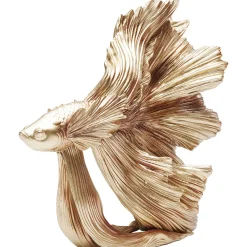 KARE Design Figurine Décorative Betta Fish Dore Petit