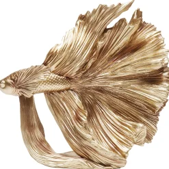 KARE Design Figurine Décorative Betta Fish Dore Petit