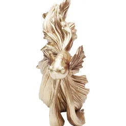 KARE Design Figurine Décorative Betta Fish Dore Petit
