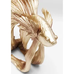 KARE Design Figurine Décorative Betta Fish Dore Petit