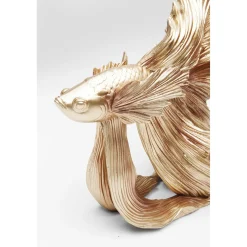 KARE Design Figurine Décorative Betta Fish Dore Petit
